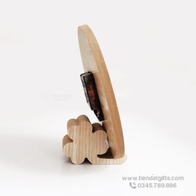 Đồng hồ gỗ khắc hình ảnh, đồng hồ gỗ khắc logo  làm quà tặng độc đáo - 32